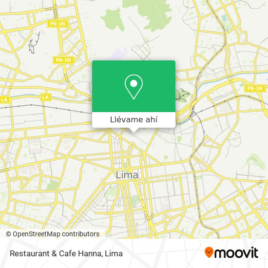 Mapa de Restaurant & Cafe Hanna
