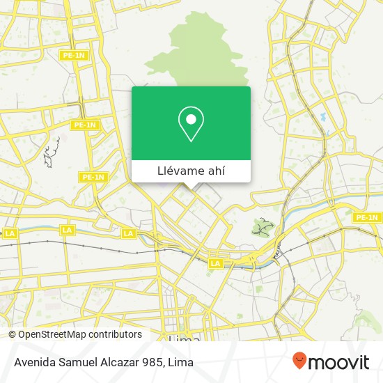 Mapa de Avenida Samuel Alcazar 985
