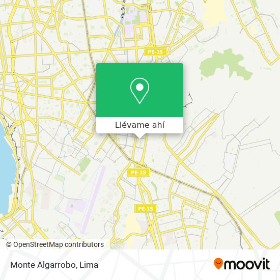 Mapa de Monte Algarrobo