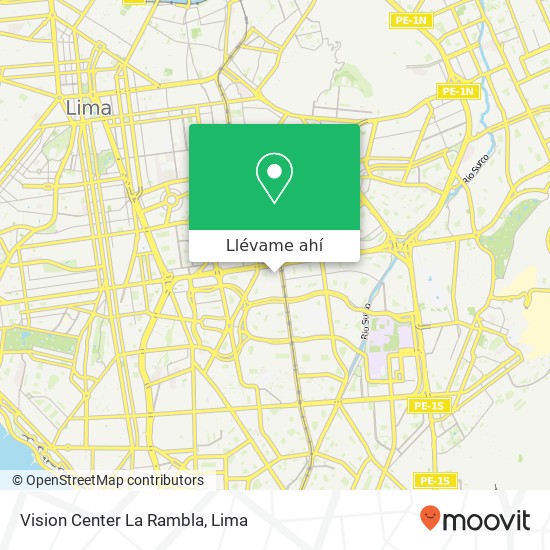 Mapa de Vision Center La Rambla