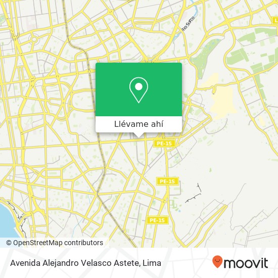 Mapa de Avenida Alejandro Velasco Astete