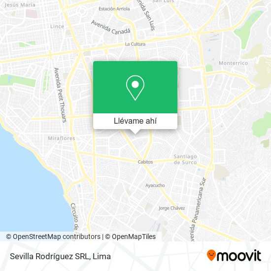 Mapa de Sevilla Rodríguez SRL