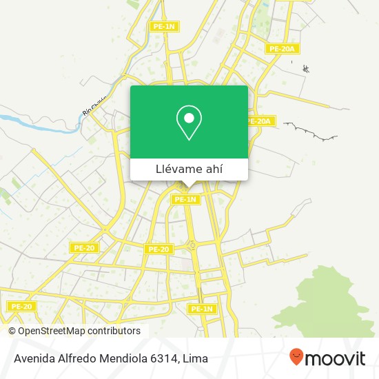 Mapa de Avenida Alfredo Mendiola 6314