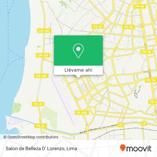 Mapa de Salon de Belleza D' Lorenzo