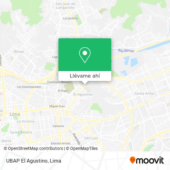 Mapa de UBAP El Agustino