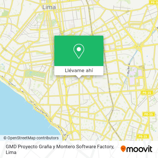 Mapa de GMD Proyecto Graña y Montero Software Factory