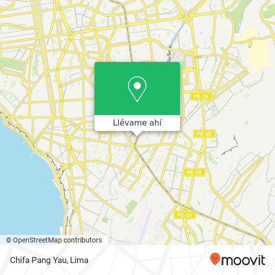 Mapa de Chifa Pang Yau