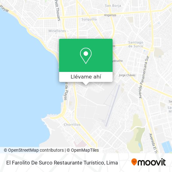 Mapa de El Farolito De Surco Restaurante Turístico