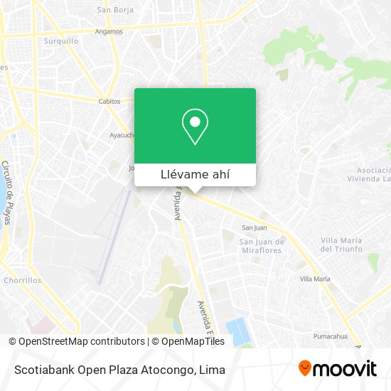 Mapa de Scotiabank Open Plaza Atocongo