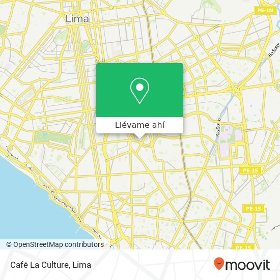 Mapa de Café La Culture