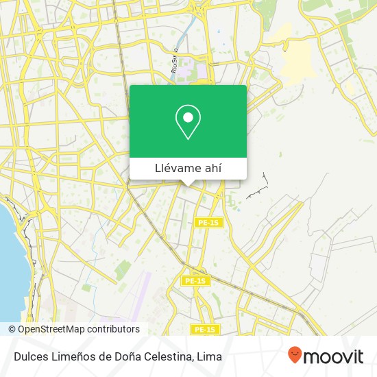 Mapa de Dulces Limeños de Doña Celestina