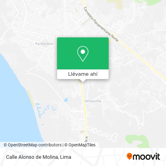 Mapa de Calle Alonso de Molina