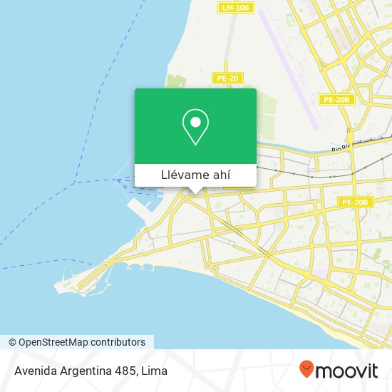 Mapa de Avenida Argentina 485