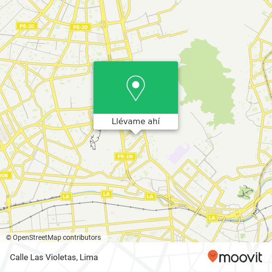 Mapa de Calle Las Violetas