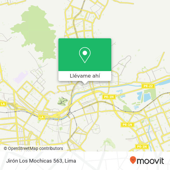 Mapa de Jirón Los Mochicas 563