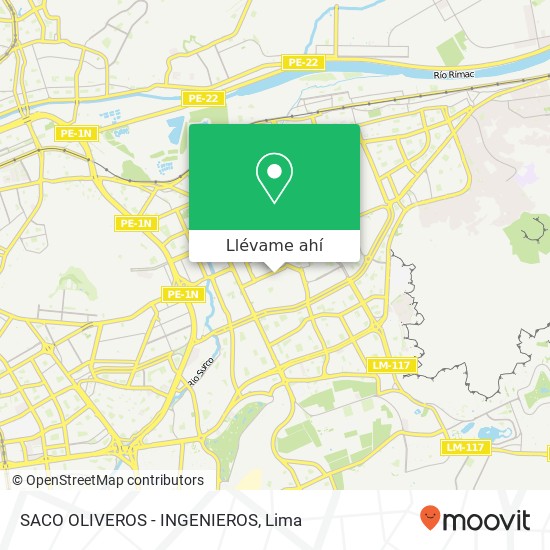 Mapa de SACO OLIVEROS - INGENIEROS