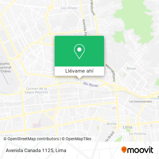 Mapa de Avenida Canada 1125