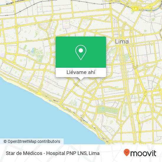 Mapa de Star de Médicos - Hospital PNP LNS