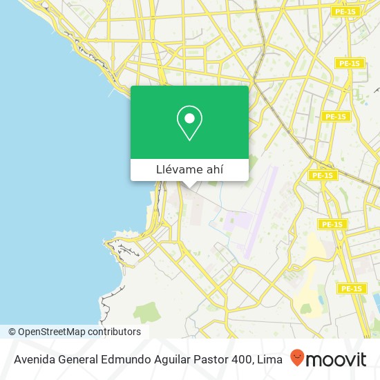 Mapa de Avenida General Edmundo Aguilar Pastor 400