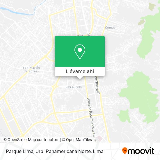 Mapa de Parque Lima, Urb. Panamericana Norte