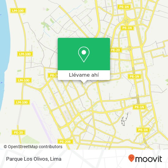 Mapa de Parque Los Olivos