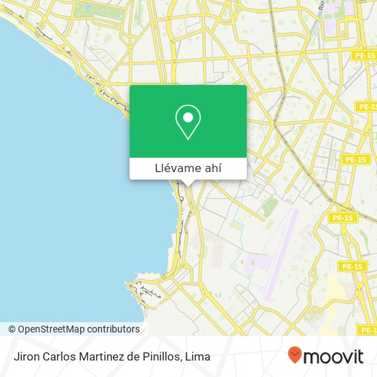 Mapa de Jiron Carlos Martinez de Pinillos