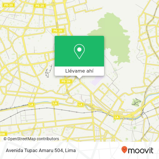 Mapa de Avenida Tupac Amaru 504