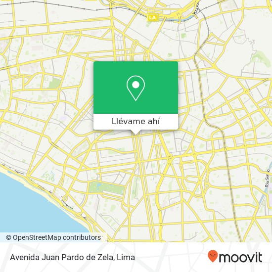 Mapa de Avenida Juan Pardo de Zela