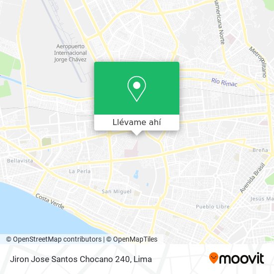 Mapa de Jiron Jose Santos Chocano 240