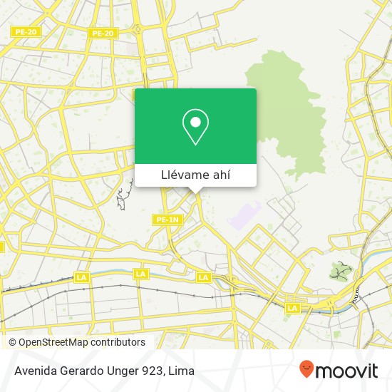 Mapa de Avenida Gerardo Unger 923