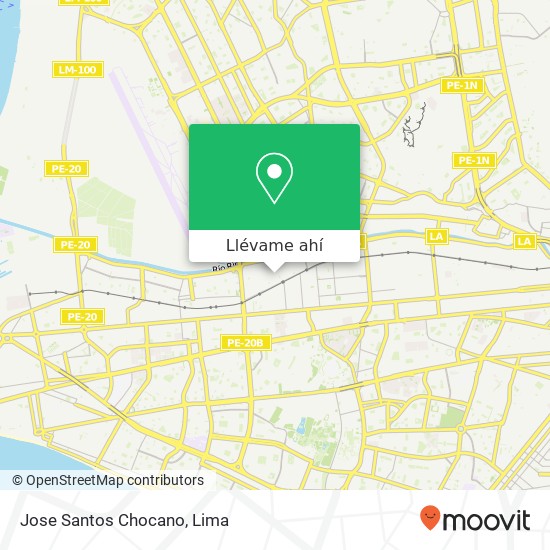 Mapa de Jose Santos Chocano