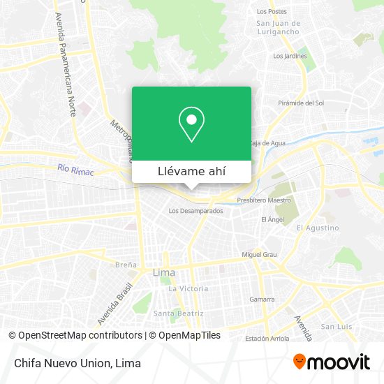 Mapa de Chifa Nuevo Union