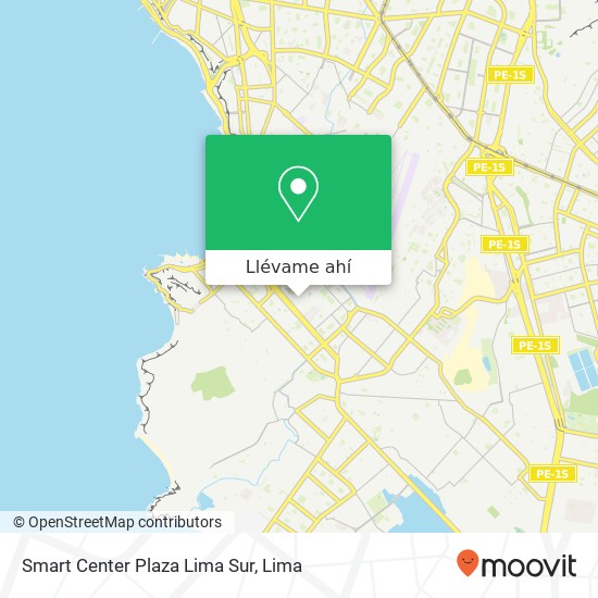 Mapa de Smart Center Plaza Lima Sur