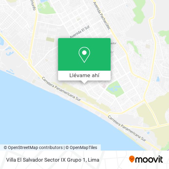 Mapa de Villa El Salvador Sector IX Grupo 1