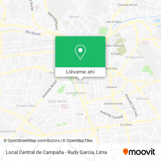Mapa de Local Central de Campaña - Rudy Garcia