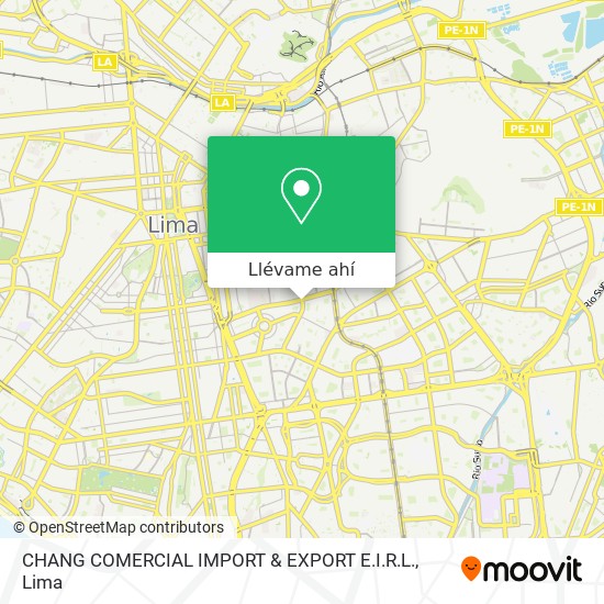 Mapa de CHANG COMERCIAL IMPORT & EXPORT E.I.R.L.