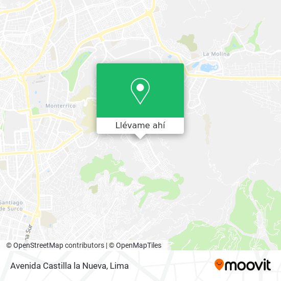 Mapa de Avenida Castilla la Nueva