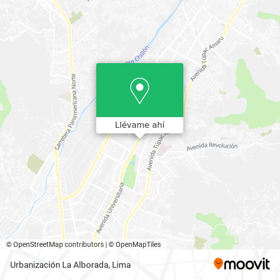 Mapa de Urbanización La Alborada