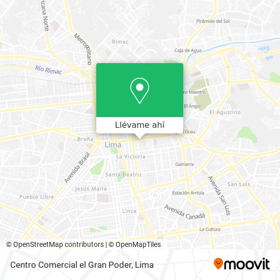 Mapa de Centro Comercial el Gran Poder