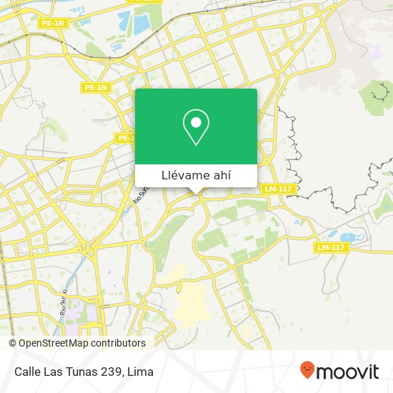 Mapa de Calle Las Tunas 239