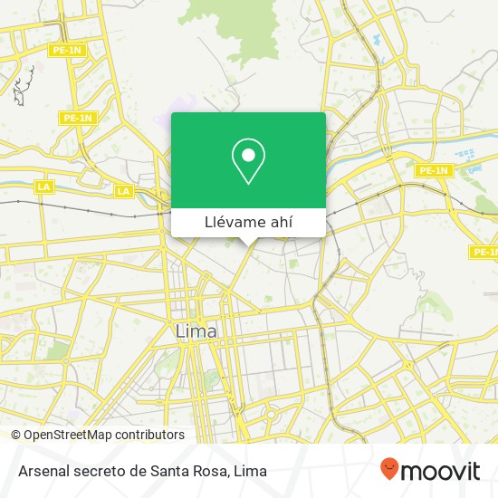 Mapa de Arsenal secreto de Santa Rosa