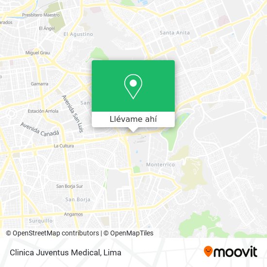 Mapa de Clinica Juventus Medical