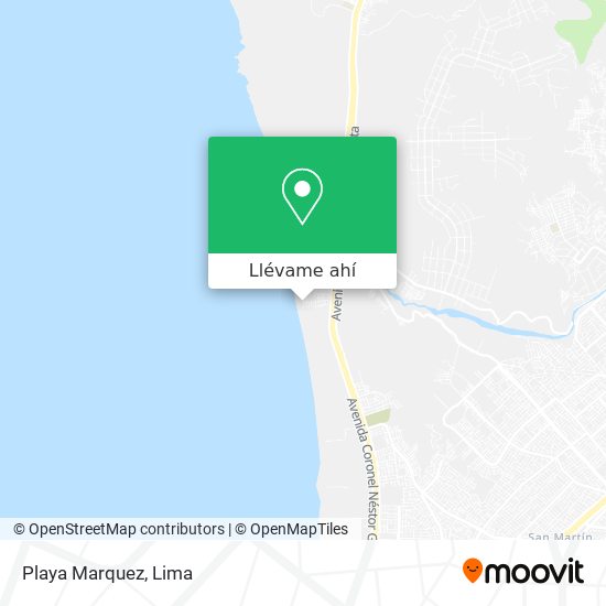 Mapa de Playa Marquez