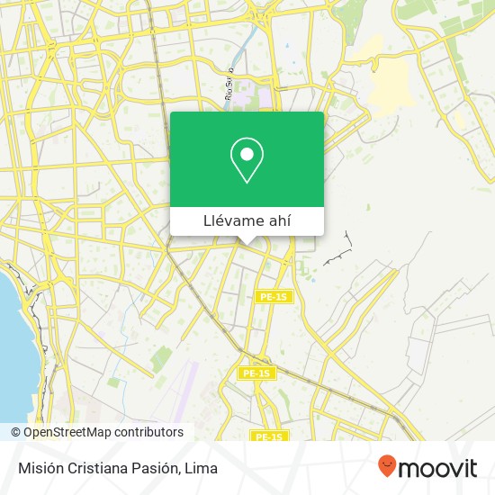 Mapa de Misión Cristiana Pasión