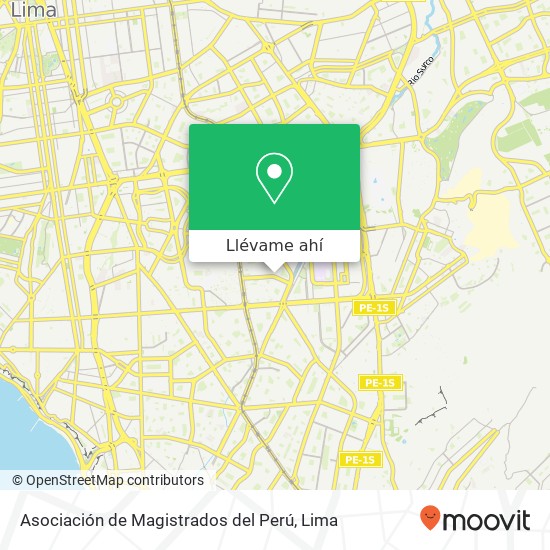 Mapa de Asociación de Magistrados del Perú