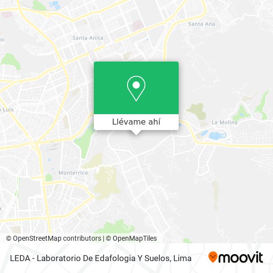 Mapa de LEDA - Laboratorio De Edafologia Y Suelos
