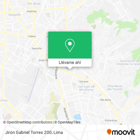 Mapa de Jirón Gabriel Torres 200