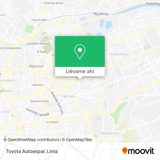Mapa de Toyota Autoespar