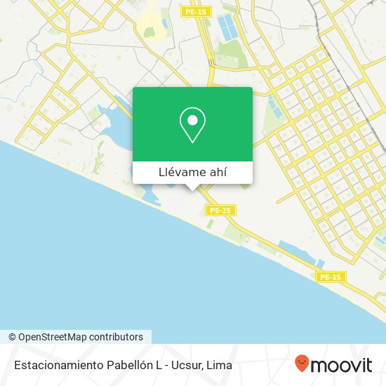 Mapa de Estacionamiento Pabellón L - Ucsur