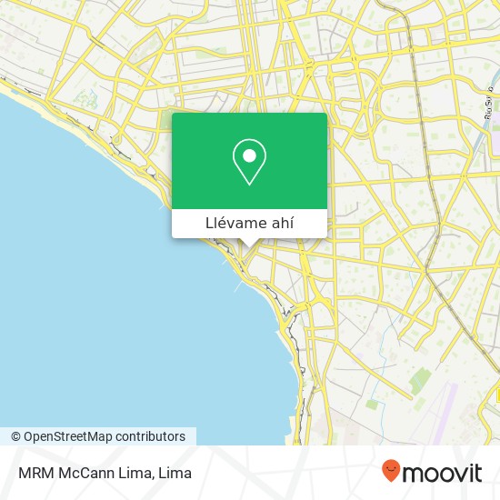Mapa de MRM McCann Lima